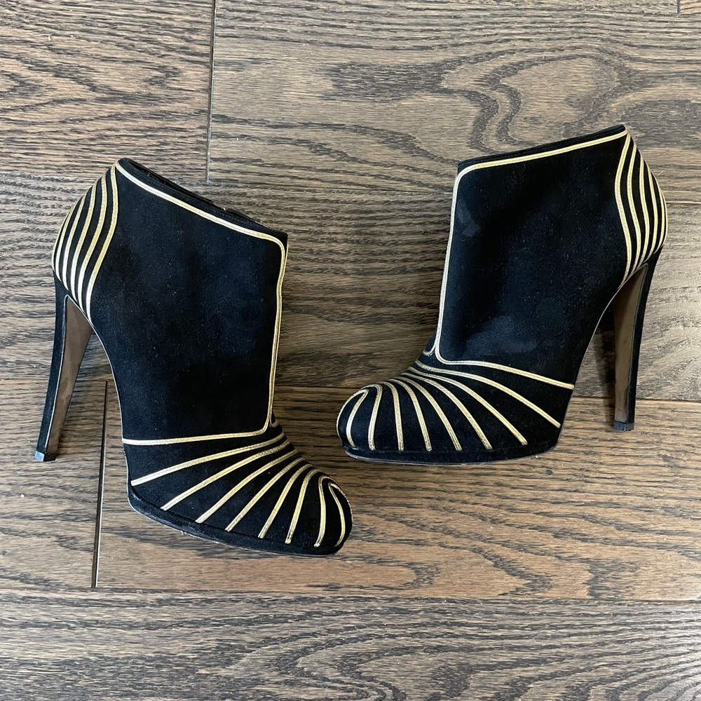 Sergio Rossi Gold Designer Heels